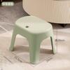 Taburete pequeño grueso para el hogar, mesa de centro para sala de estar, taburete bajo de plástico, banco apilable para niños, taburete de baño antideslizante para cambiar zapatos, venta al por mayor