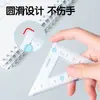 Set de Reglas Blandas Deli para Estudiantes de Primaria, Incluye Regla Recta, Escuadra, Transportador y Set de Papelería para Dibujo Geométrico