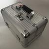 Estuche de Maquillaje de Aleación de Aluminio, Caja de Herramientas Portátil con Contraseña, Caja Fuerte, Caja de Maquillaje, Caja de Contraseña de Aviación de Aleación de Aluminio
