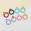 Llavero de Hebilla Redonda de Fresa Color Caramelo Accesorios de Joyería Hechos a Mano DIY Colgante para Mochila Teléfono Juguete