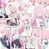 114 Piezas de Pegatinas de Blue Archive Takanashi Hoshino, Pegatinas Impermeables para Funda de Teléfono y iPad de Chica Anime Bidimensional