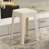 Taburete Alto Apilable Grueso para Hogar Sala de Estar Moderno Simple Banco Suave Taburete de Plástico Comedor de Negocios Silla al Por Mayor