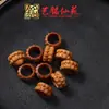 Anillo de Dientes de Tigre Tallado en Sándalo Accesorios de Cuentas para Pulseras y Collares Cuentas Espaciadoras Hechas a Mano para DIY