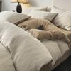 Juego de cama de cuatro piezas de hilo de doble capa de algodón 60, juego de cama de 100 algodón, edredón simple de 2 metros, juego de sábanas de tres piezas