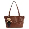 Bolsa Tote Retro de Gama Alta para Commuter para Mujer Invierno 2025 Nuevo Tendencia Maillard Versátil Bolso de Hombro o Axila