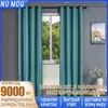Cortinas de Oscurecimiento Total Negras de Alta Venta Transfronteriza para Sala de Estar, Hechas de Tela Pongee, Disponibles para Dropshipping
