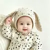 Chapéus de bebê para primavera e outono, toucas casuais para bebês, chapéus fofos com proteção para as orelhas para meninos e meninas, toucas quentes de algodão puro para recém-nascidos no inverno