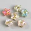 Ding Yi Luna Fría Pentagrama Electrochapado Rosa Eterna Agujero Pasante Cuentas de Resina Pulsera DIY Colgante Accesorios de Joyería