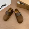 Zapatos de moda estilo mula, de suela gruesa, corte bajo, modelo 2026, con hebilla de cinturón, diseñados tanto para interiores como para exteriores, con un tacón oculto para mayor altura y un nuevo diseño de suela gruesa