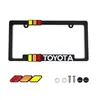 Adecuado para Modificaciones Todoterreno Toyota, Juego de Marco para Matrícula con Emblema Tricolor TRD, Accesorios Exteriores para Automóviles, Al Por Mayor en Stock