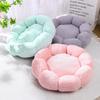 Suministros para Mascotas Perro y Gato Nido para Mascotas Perrera Nido para Gatos Cama para Perro con Forma de Flor de Felpa Colchoneta para Perro Nido Cálido de Invierno