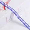 Cinta de medio jacquard ondulada de 1.2 CM, utilizada como accesorio para ropa, decoración del hogar, cortinas y varios proyectos de manualidades. G3108