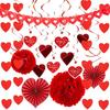 Suministro de nuevo conjunto de decoración de San Valentín, decoración de la sala de bodas, decoración del coche de boda, Tanabata, adornos colgantes en forma de corazón para el Día de San Valentín