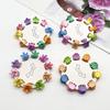 Accesorios para el cabello de princesa para niños, pinza para el cabello, traje de Corea del Sur, lindo bebé color caramelo, mini pinza para el cabello tejida con flores de tamaño pequeño