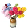 Crisantemo Artificial de 6 Cabezas, Crisantemo Artificial Ping Pong, Flor de Seda para Decoración de Bodas, Flor Artificial de Diente de León, Crisantemo Artificial de Bola, Flor de Bola de Cebolla