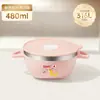 Tazón con Dos Orejas Tazón para Sopa Acero Inoxidable 316L Tazón para Niños Tazón para Alimentar Bebés Juego de Vajilla Antiescaldante con Tapa