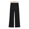 Pantalones rectos informales con cremallera y cintura en V para mujer, pantalón de yoga, fitness, estilo Spice Girl, para otoño