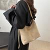 Bolsa tote retrô moderna de grande capacidade, nova moda de inverno 2024, bolsa de ombro casual personalizada para deslocamento