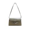 2025 Cor Sólida Nova Retrô Bolsa Pequena Quadrada Estilo Commuter Bolsa da Moda Bolsa de Ombro Transversal Texturizada Feminina Bolsa de Axila