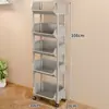 Estante de Almacenamiento de Snacks Móvil Sala de Estar Cocina Estante de Almacenamiento de Frutas Carrito Multicapa Estante de Almacenamiento Multifuncional para el Hogar