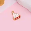 Acessórios de joias de liga metálica com gota de óleo DIY: Veleiro com tema oceânico, âncora, boia salva-vidas, pingentes de farol, acessórios para pulseira e brinco