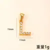 Pingente Único Cruzamento de Fronteiras Novo Joia de Aço Inoxidável Cravejada de Diamantes Colar com 26 Letras Fashionable High-End Acessórios de Joias DIY