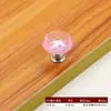 Manija de Cristal Transparente de 30 mm con Forma de Diamante para Puerta de Gabinete, Cajón, Agujero Único, Redonda de Aleación, Manija de Exportación para Comercio Electrónico Transfronterizo