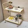 Carrito de Bebidas para Hotel, Carrito de Comida Estilo Europeo, Restaurante de Hot Pot, Bar, Restaurante, Carrito de Entrega de Comida KTV, Carrito de Pasteles para el Hogar