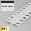 Tira de Borda para Teto Falso de Gesso Parede Artesanato Tira de Borda de Liga de Alumínio Sem Emendas Perfil de Fresta Sombra Linha de Divisão