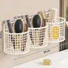 Prateleira de armazenamento para escova de dentes, pasta de dente e pente de banheiro, montada na parede, sem necessidade de furar, para armazenamento de vaso sanitário, lavatório e lâmina de barbear