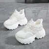 Zapatos de suela gruesa con suela Songgao para mujer 2026 Otoño Nuevos Elegantes Versátiles que aumentan la altura Malla Transpirables Deportivos Casuales