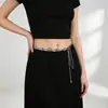 Joyería transfronteriza europea y americana: cadena de cintura de estilo étnico, vintage, turquesa, accesorio, un cinturón decorativo único para vestidos, que irradia una sensación de alta gama