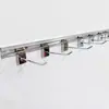 Tablero ranurado gancho gancho adhesivo línea única estante de supermercado gancho de metal hierro accesorios para tablero superior ganchos de pared moderno minimalista