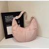Bolso Bandolera Tipo Dumpling para Mujer 2026 Nuevo Estilo Japonés Harajuku Bolso Escolar para Estudiante Universitario Bolso de Tela de un Solo Hombro Bolso Estilo Academia