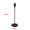Candelabro Europeo Adornos Pequeño Candelabro Mesa de Comedor Cena Romántica a la Luz de las Velas Juego de Tres Piezas Adornos Boda Adornos Galvanizados