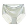 Calcinhas Femininas Plus Size de Seda Gelo com Forro Antibacteriano de Seda Amora, Cintura Média Levanta Bumbum 3D de Seda Amora