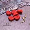 Venda Direta de Fábrica de Areia Voadora de Água, Areia Vermelha, Acessórios DIY para Joias de Cinábrio, Contas, Contas Soltas, Pulseiras Artesanais Atacado