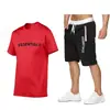Traje deportivo nuevo de verano 2023 tendencia para hombre traje de shorts y camiseta para fitness y running hombre una generación de pelo