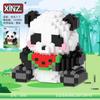 Serie de Bloques de Construcción Bloques de Construcción Chinos Figura de Panda Gigante Huahua Regalo Educativo Ensamblaje Juguetes de Bloques de Construcción de Partículas Pequeñas Venta al por Mayor