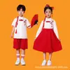 Trajes de Performance Coral para o Dia das Crianças Estilo Chinês Trajes de Performance para Reunião Esportiva de Meninos e Meninas Recitação de Poesia Estilo Chinês