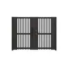 Puerta de casa autosuficiente rural aleación de aluminio puerta de patio puerta de hierro exterior villa patio acero inoxidable arte de aluminio en la flor