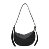 Bolso Femenino de Moda y Sencillo 2026 Primavera/Verano Nuevo Estilo con Textura de Lichi, Bolso Cruzado Casual Estilo Coreano Tipo Dumpling