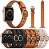 Adecuado para Apple Watch 34567Se Pulsera de Ajuste Delgado, Correa de Cuero Fina para Apple Watch de Piel de Vaca de Primera Capa