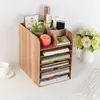 Carpeta de Madera A4A5 Suministros de Oficina Estante de Almacenamiento de Escritorio Estante para Archivos de Datos Almacenamiento Estante de Almacenamiento Multicapa