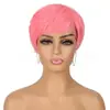 Europeu e Americano Comércio exterior mecanismo de peruca short bangs de fibra química peruca capa cabeça Pixie Cut Perucas em estoque atacado