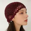 Pañuelo tejido para mujer con estilo bohemio, perlas, diseño calado, estilo étnico vintage con lentejuelas y flecos