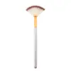 Permitir sombra 208# pincel leque pequeno de alta iluminação pincel plano para blush maquiagem residual um instrumento de maquiagem