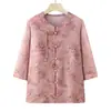 Camisas de Verano para Madres de Mediana Edad y Mayores, Mangas Tres Cuartos, Blusa Moderna de Estilo Chino Nuevo, Corte Holgado, Rejuvenecedor, Tops de Estilo Nuevo