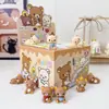Nueva Figura de Oso Relajado Linda Caja Sorpresa Resina Ecológica Adorno de Escritorio Dibujo Animado Celebridad de Internet Bolsita Sorpresa