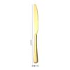 Cubiertos de acero inoxidable 1010 de Amazon transfronterizo, cuchillo, tenedor y cuchara, juego de cuatro piezas de estilo occidental para bistec, cuchillo y tenedor chapados en oro, juego de comida